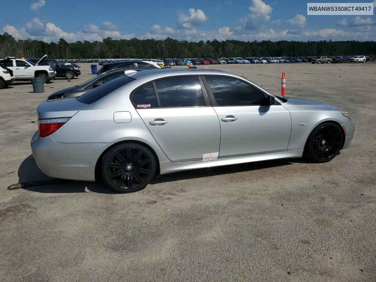 2008 BMW 550 I VIN: WBANW53508CT49417 Lot: 65928415
