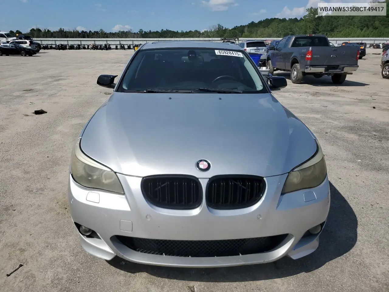 2008 BMW 550 I VIN: WBANW53508CT49417 Lot: 65928415