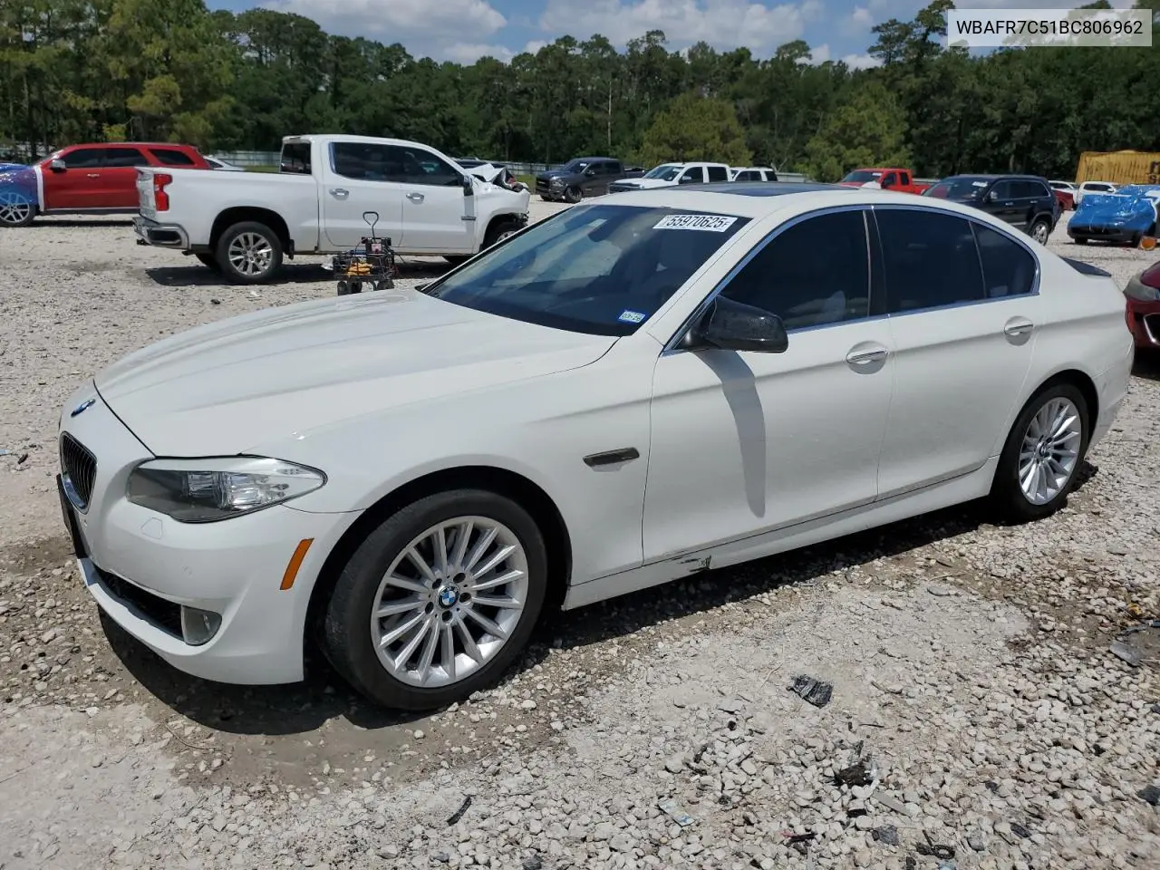 2011 BMW 535 I VIN: WBAFR7C51BC806962 Lot: 55970625