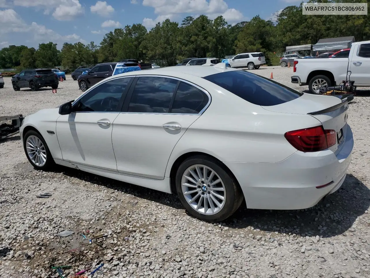 2011 BMW 535 I VIN: WBAFR7C51BC806962 Lot: 55970625