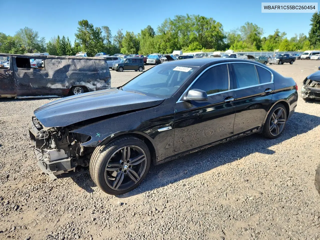 2011 BMW 528 I VIN: WBAFR1C55BC260454 Lot: 60422935