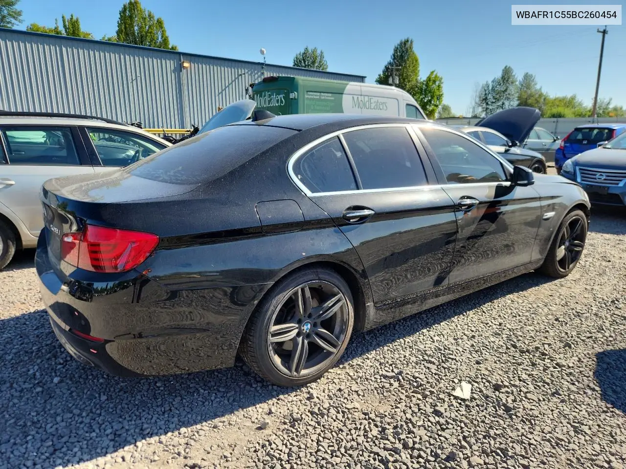 2011 BMW 528 I VIN: WBAFR1C55BC260454 Lot: 60422935