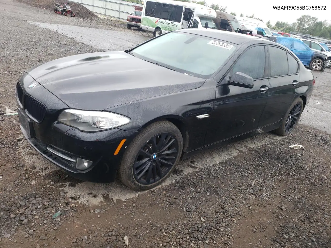 2011 BMW 550 I VIN: WBAFR9C55BC758572 Lot: 62893535