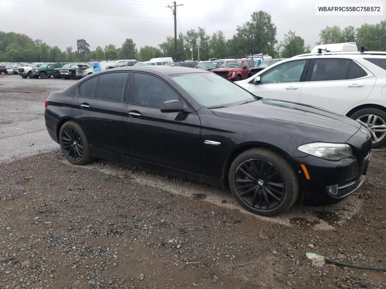 2011 BMW 550 I VIN: WBAFR9C55BC758572 Lot: 62893535