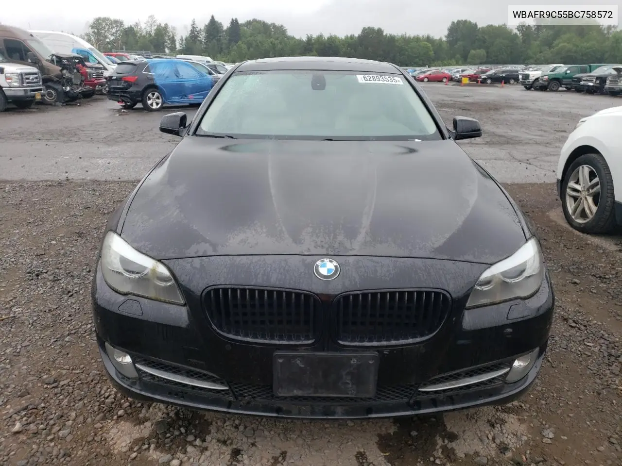 2011 BMW 550 I VIN: WBAFR9C55BC758572 Lot: 62893535
