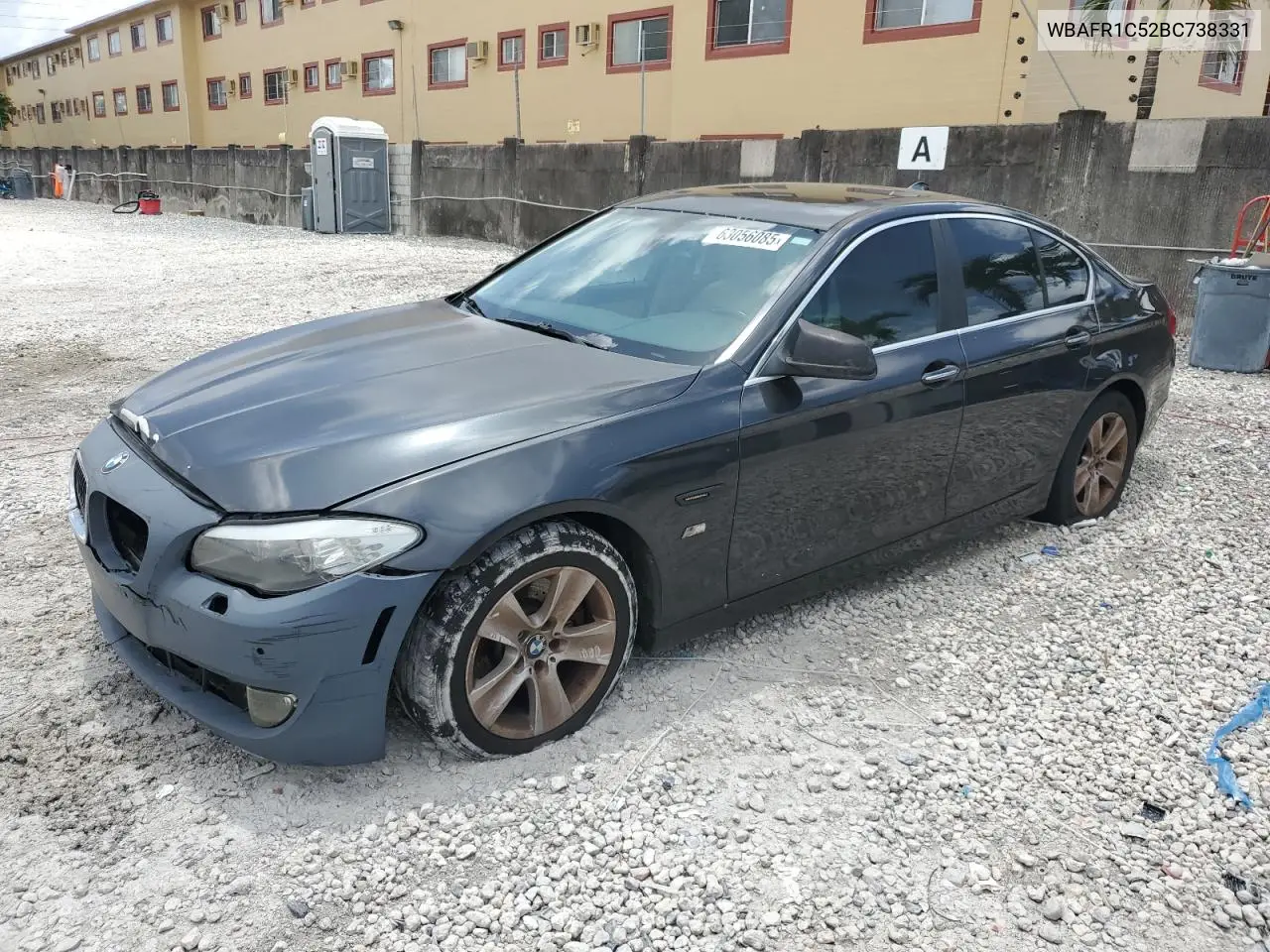 2011 BMW 528 I VIN: WBAFR1C52BC738331 Lot: 63056085