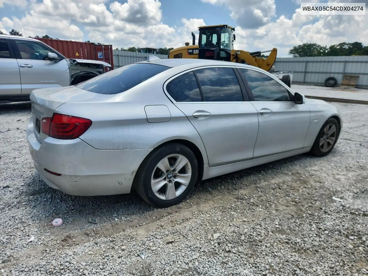 2012 BMW 528 I VIN: WBAXG5C54CDX04274 Lot: 62501815