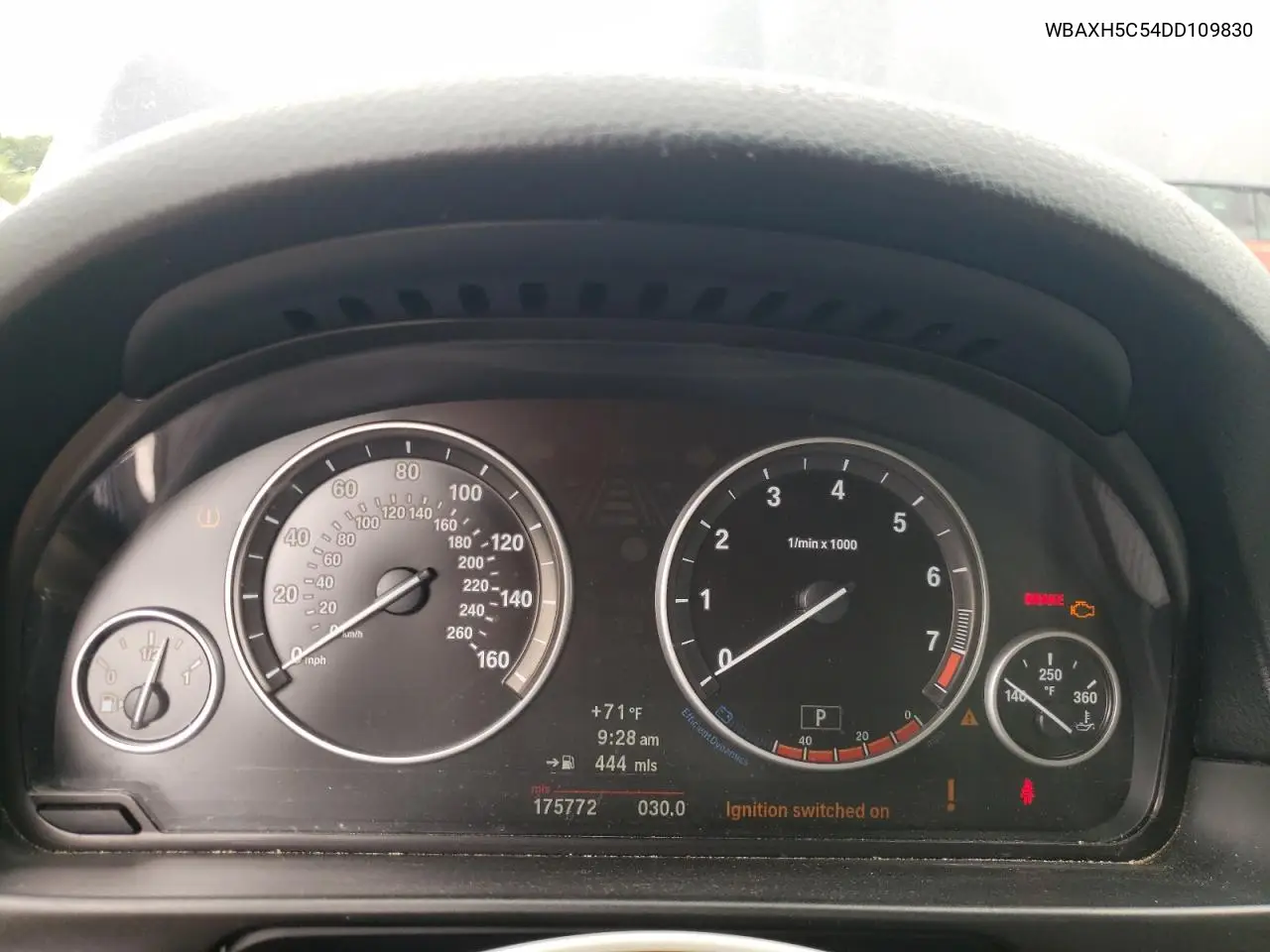 2013 BMW 528 Xi VIN: WBAXH5C54DD109830 Lot: 52519245