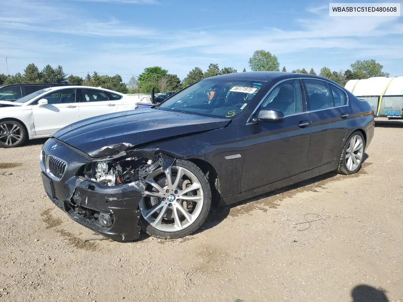 2014 BMW 535 I VIN: WBA5B1C51ED480608 Lot: 56171975