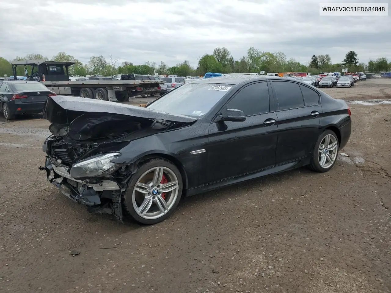 2014 BMW 535 D xDrive VIN: WBAFV3C51ED684848 Lot: 57062985