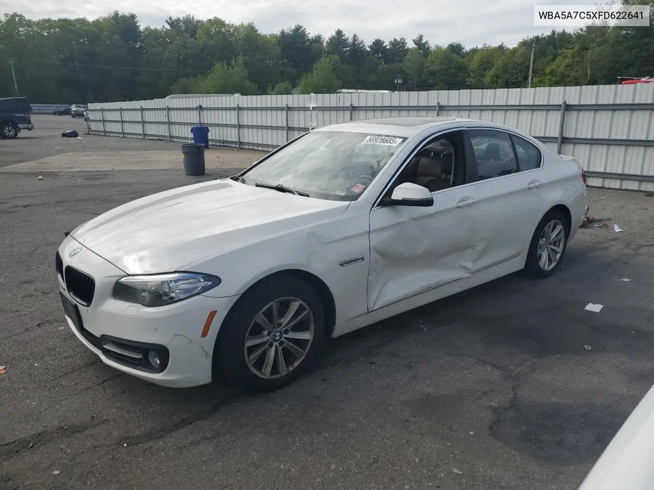 2015 BMW 528 Xi VIN: WBA5A7C5XFD622641 Lot: 56928685