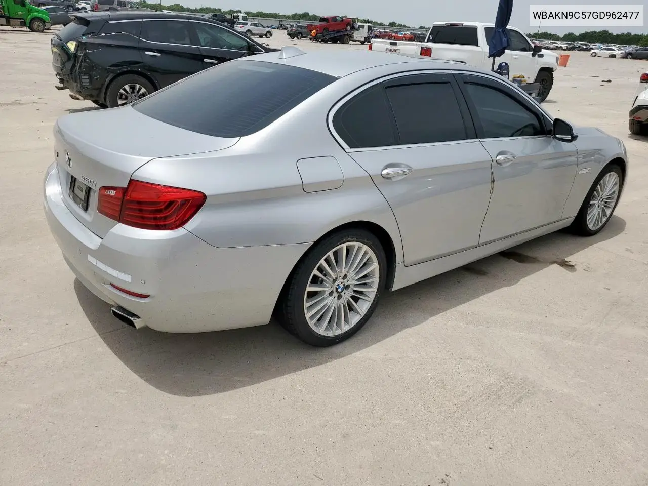 2016 BMW 550 I VIN: WBAKN9C57GD962477 Lot: 57103575