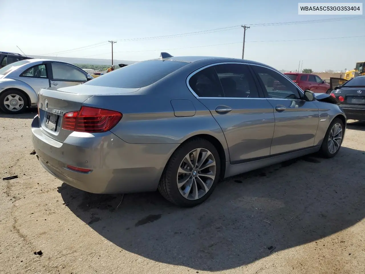 2016 BMW 528 I VIN: WBA5A5C53GG353404 Lot: 57158845