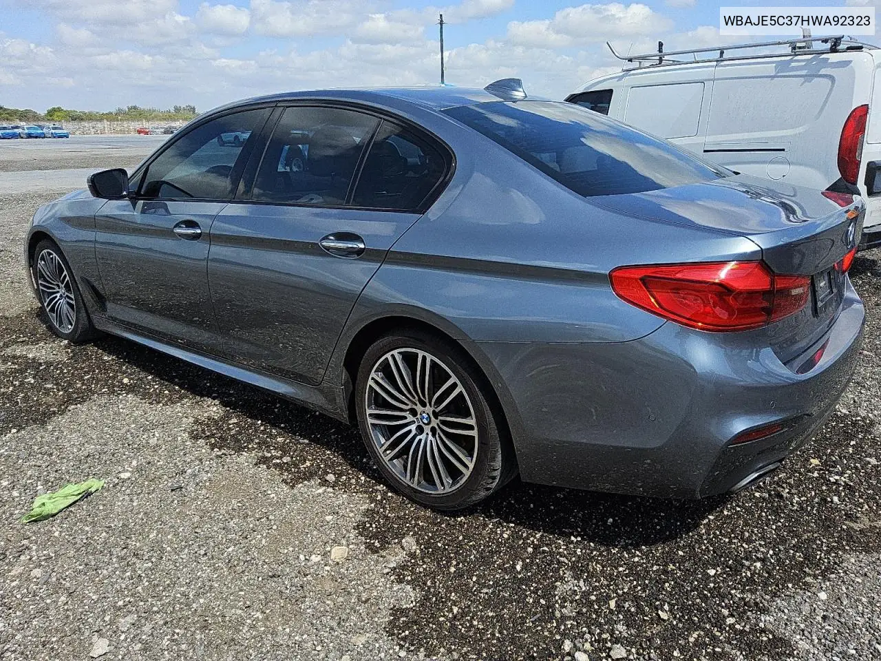 2017 BMW 540 I VIN: WBAJE5C37HWA92323 Lot: 53340355