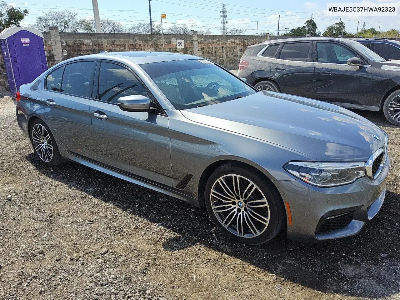 2017 BMW 540 I VIN: WBAJE5C37HWA92323 Lot: 53340355
