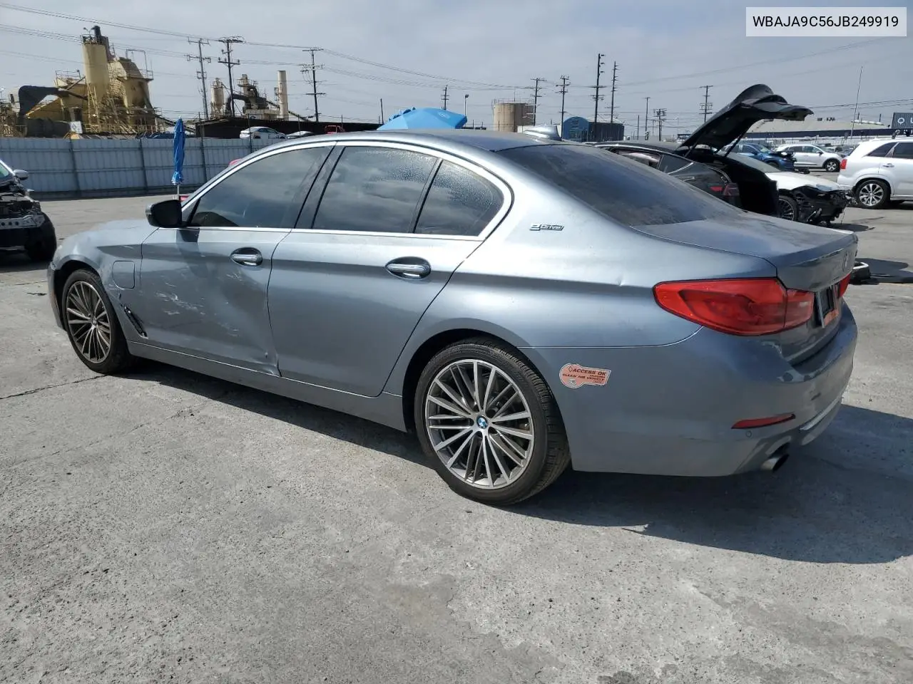 2018 BMW 530E VIN: WBAJA9C56JB249919 Lot: 52748125