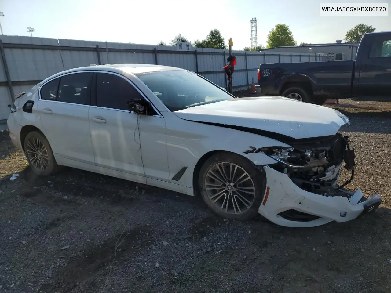 2019 BMW 530 I VIN: WBAJA5C5XKBX86870 Lot: 61678435