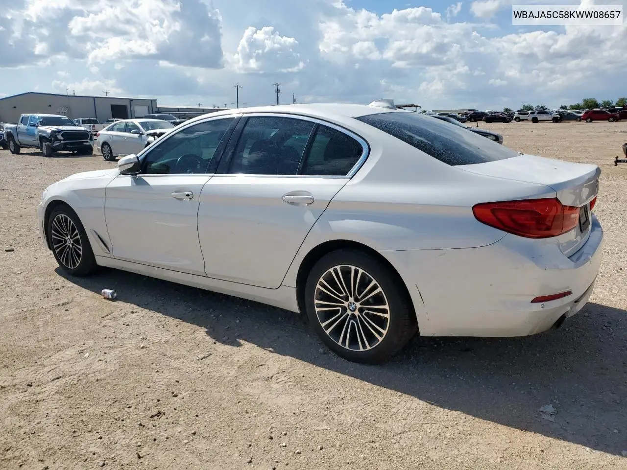 2019 BMW 530 I VIN: WBAJA5C58KWW08657 Lot: 62100445