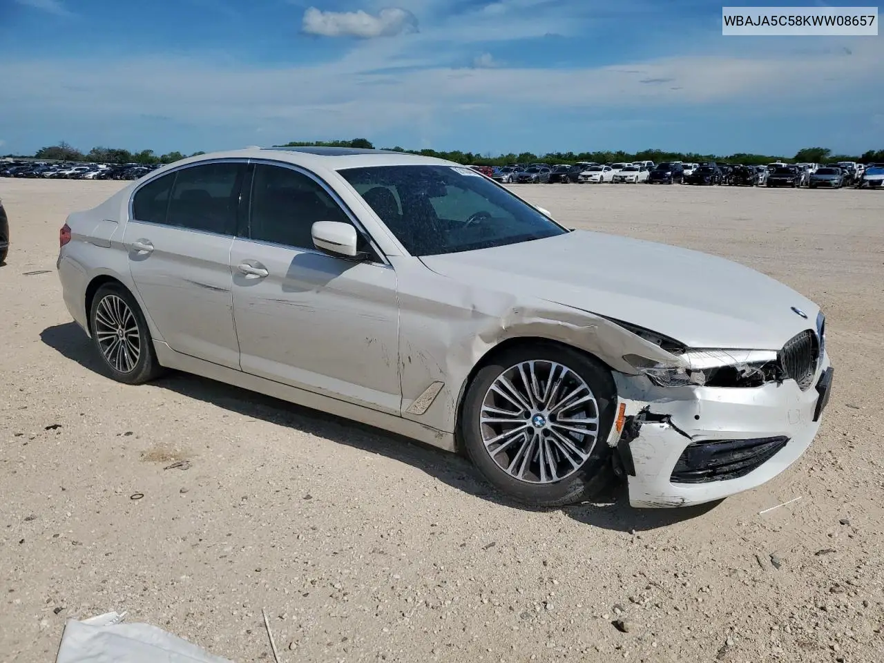 2019 BMW 530 I VIN: WBAJA5C58KWW08657 Lot: 62100445