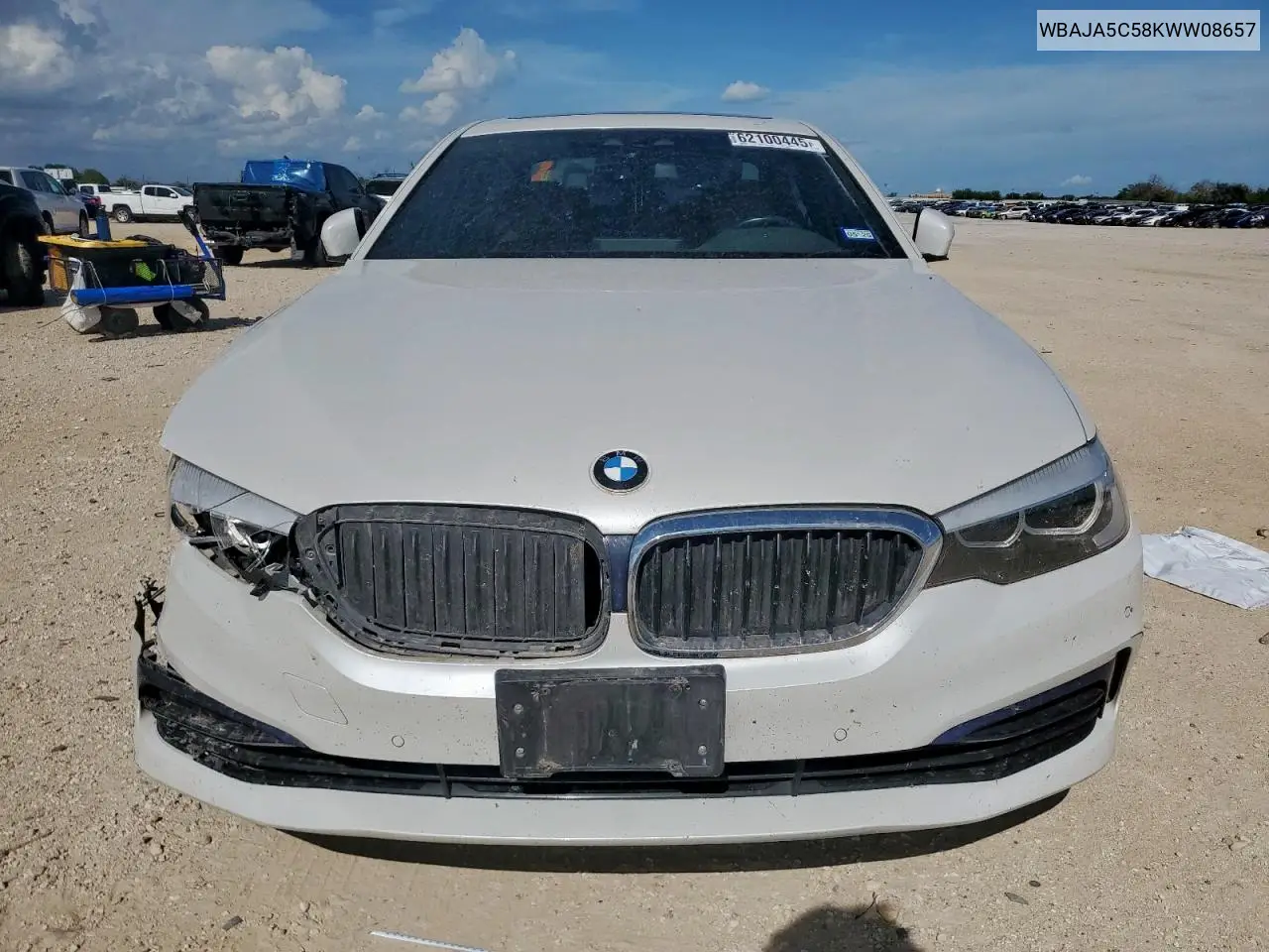 2019 BMW 530 I VIN: WBAJA5C58KWW08657 Lot: 62100445
