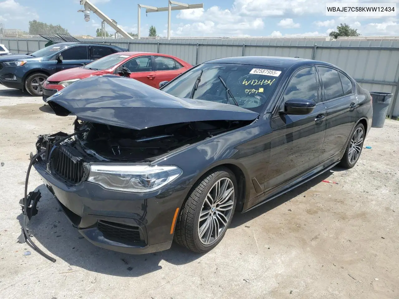 2019 BMW 540 Xi VIN: WBAJE7C58KWW12434 Lot: 62587955