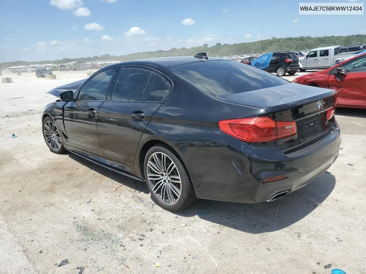 2019 BMW 540 Xi VIN: WBAJE7C58KWW12434 Lot: 62587955