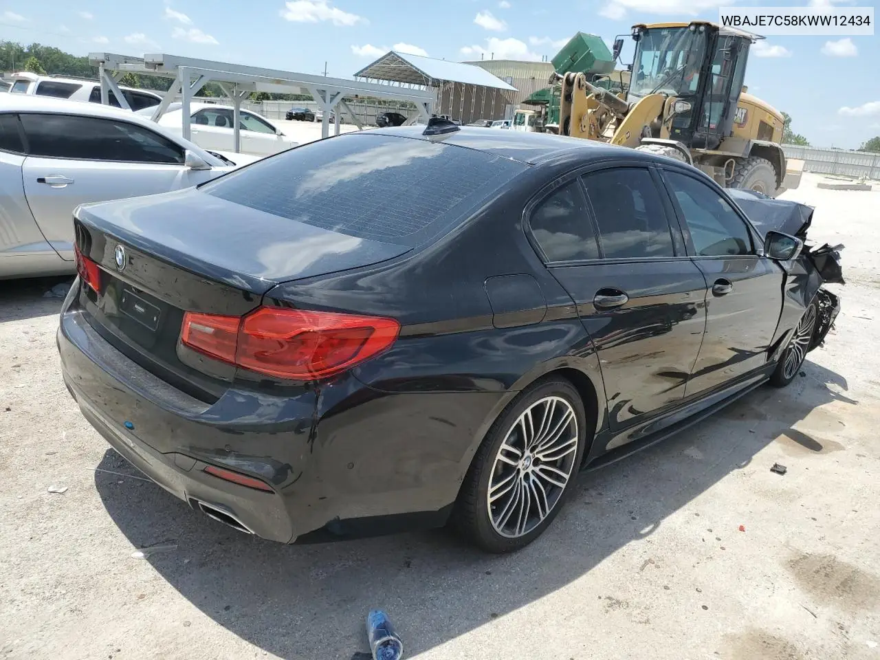 2019 BMW 540 Xi VIN: WBAJE7C58KWW12434 Lot: 62587955