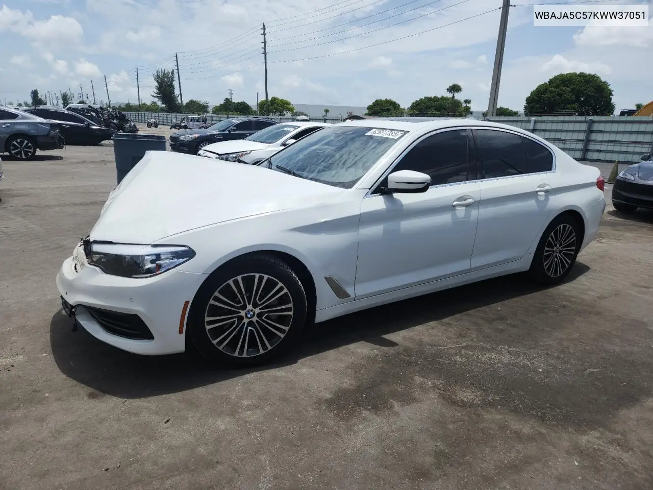2019 BMW 530 I VIN: WBAJA5C57KWW37051 Lot: 62927385