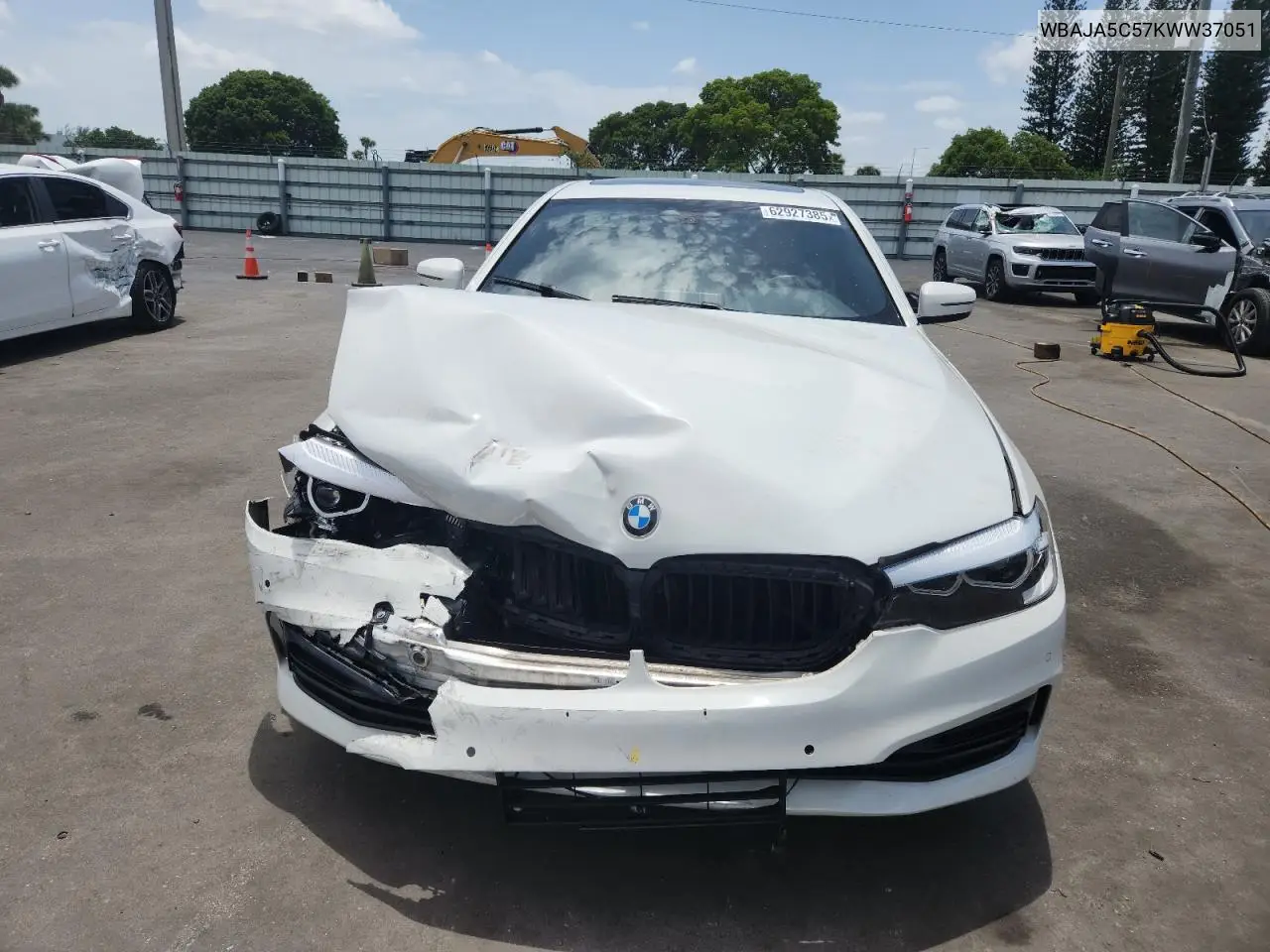 2019 BMW 530 I VIN: WBAJA5C57KWW37051 Lot: 62927385