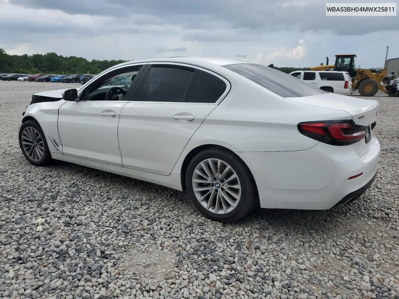 2021 BMW 530 I VIN: WBA53BH04MWX25811 Lot: 62228525