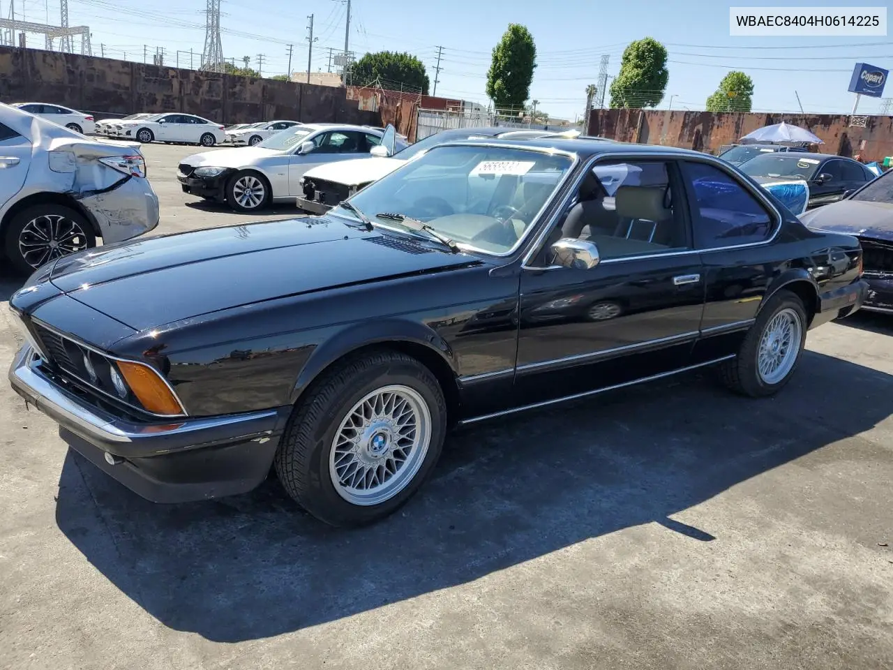 1987 BMW 635 Csi Automatic L6 VIN: WBAEC8404H0614225 Lot: 56589305