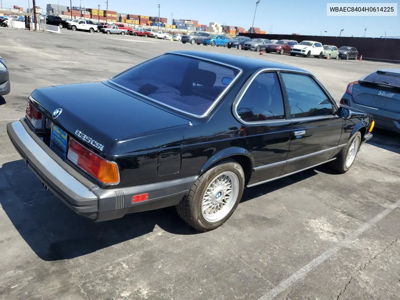 1987 BMW 635 Csi Automatic L6 VIN: WBAEC8404H0614225 Lot: 56589305