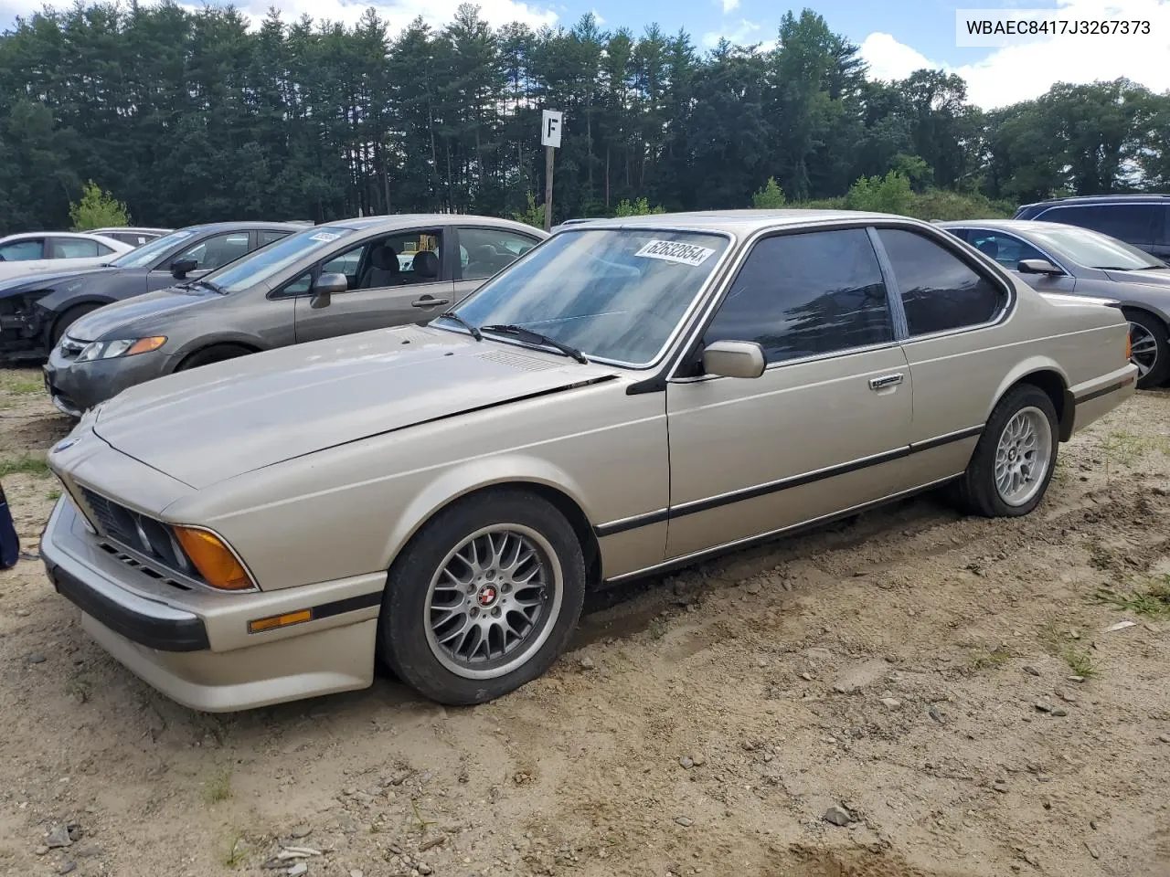 1988 BMW 635 Csi Automatic VIN: WBAEC8417J3267373 Lot: 62632854