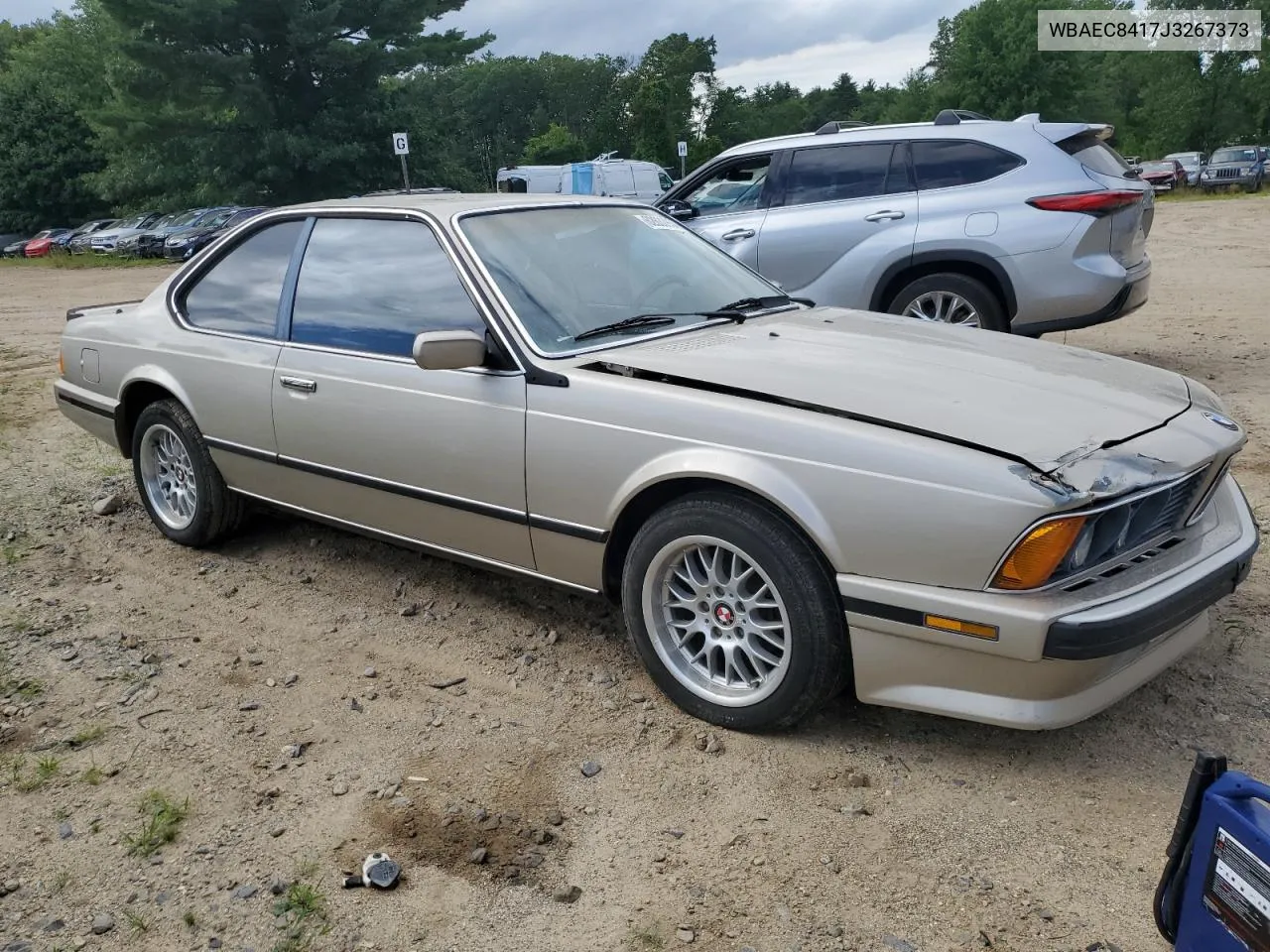 1988 BMW 635 Csi Automatic VIN: WBAEC8417J3267373 Lot: 62632854
