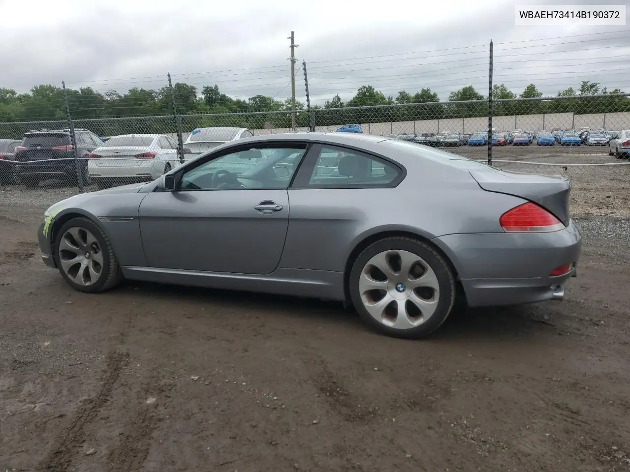2004 BMW 645 Ci Automatic VIN: WBAEH73414B190372 Lot: 56214435