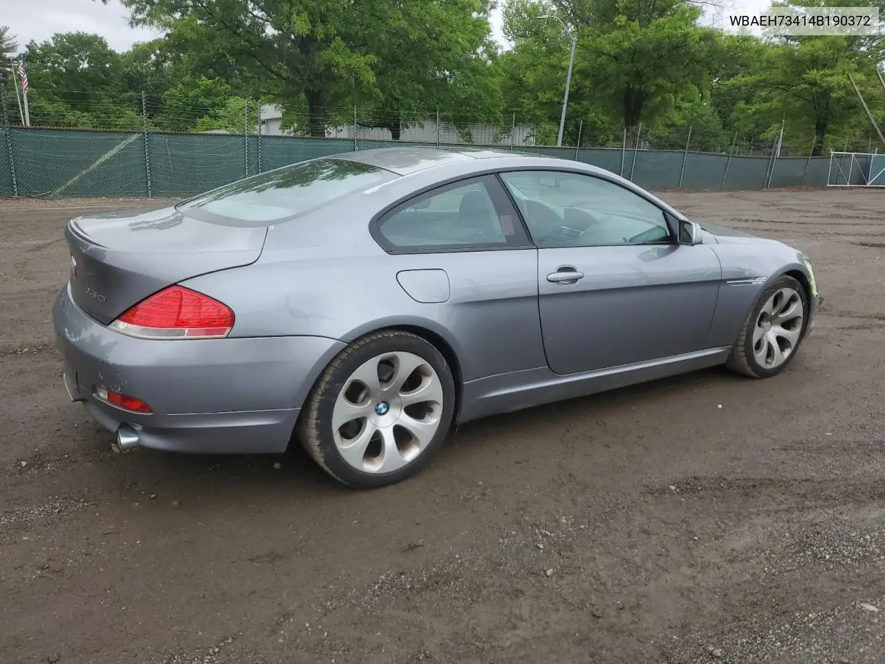 2004 BMW 645 Ci Automatic VIN: WBAEH73414B190372 Lot: 56214435