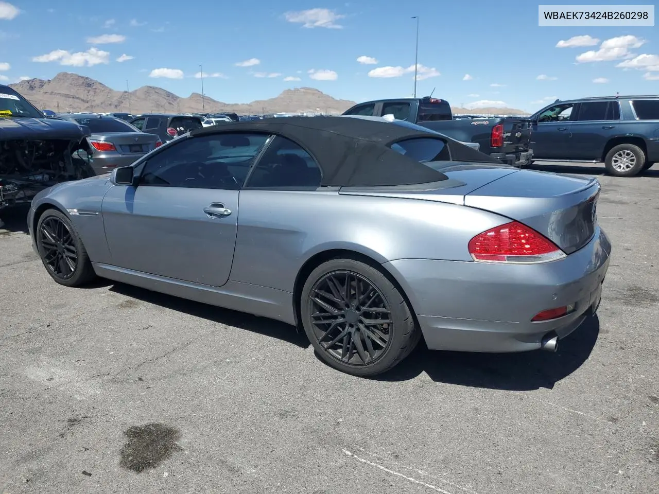 2004 BMW 645 Ci Automatic VIN: WBAEK73424B260298 Lot: 56266565