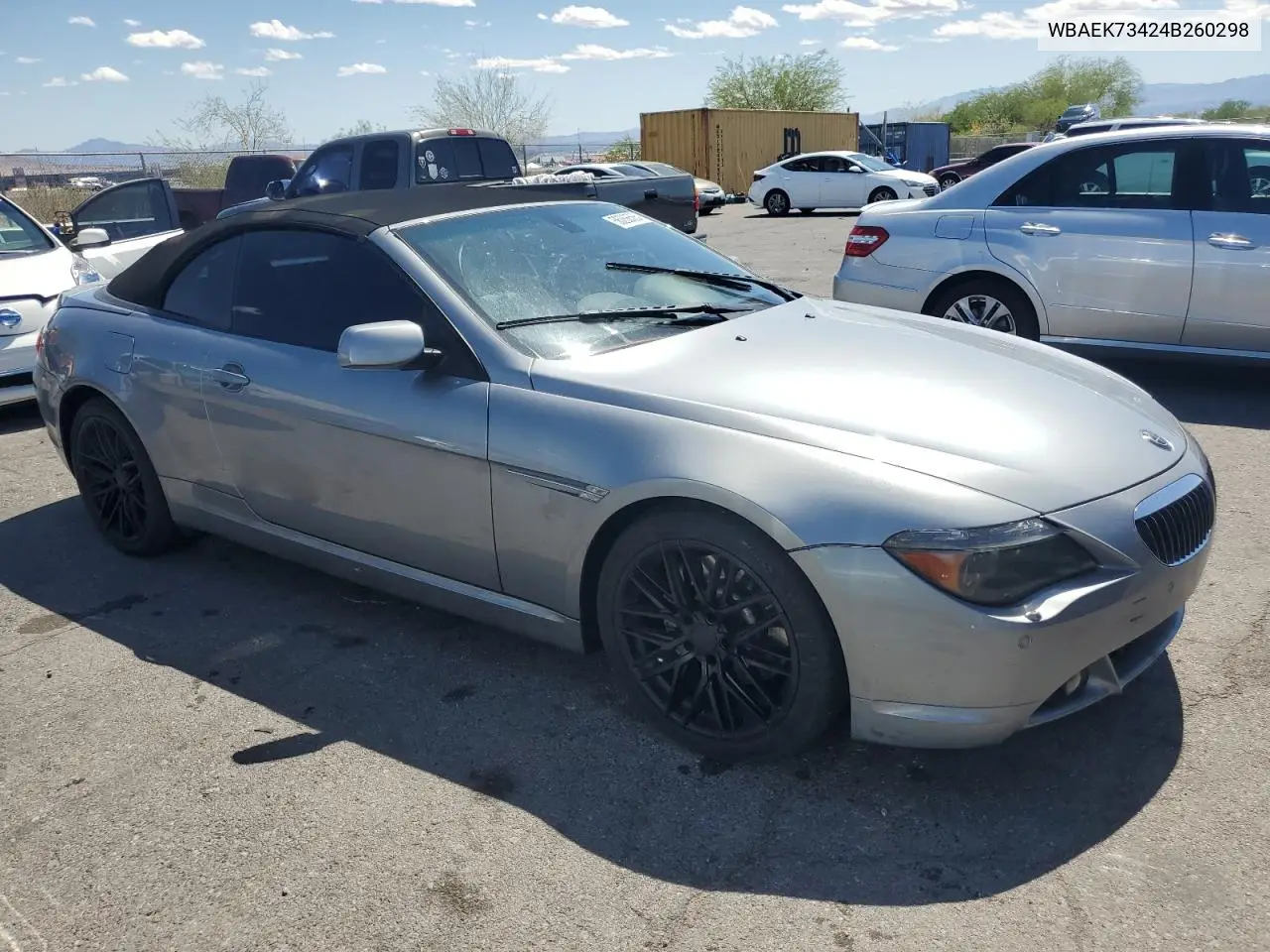 2004 BMW 645 Ci Automatic VIN: WBAEK73424B260298 Lot: 56266565