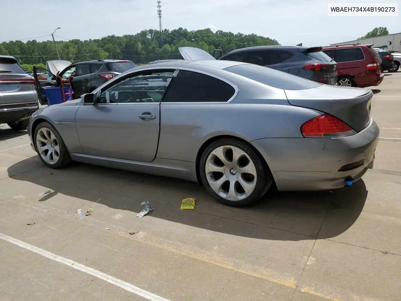 2004 BMW 645 Ci Automatic VIN: WBAEH734X4B190273 Lot: 56564825