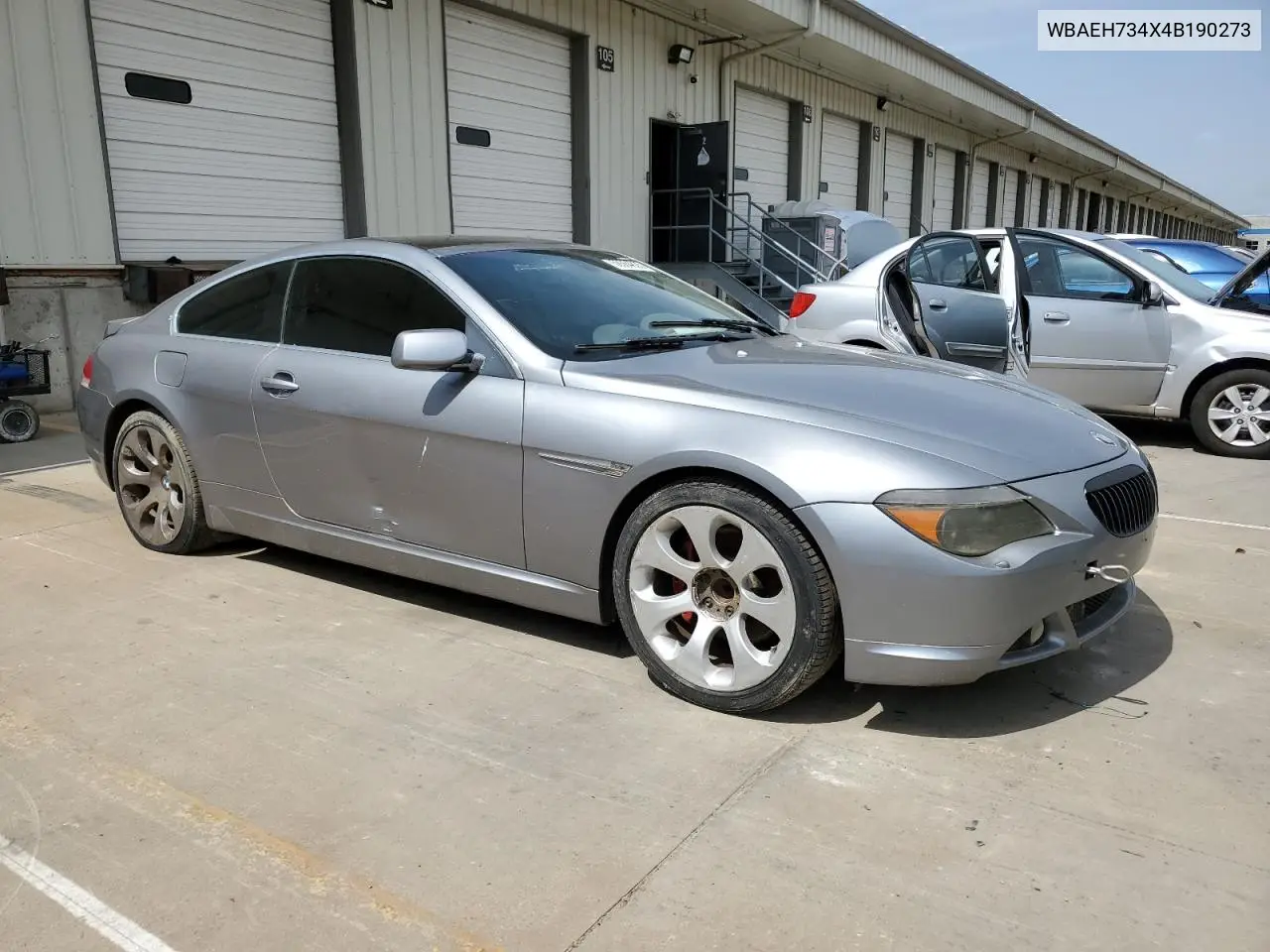 2004 BMW 645 Ci Automatic VIN: WBAEH734X4B190273 Lot: 56564825