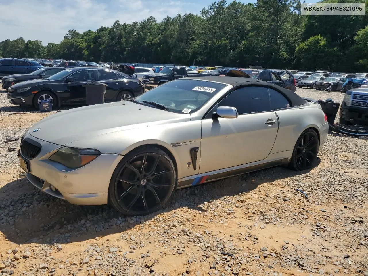2004 BMW 645 Ci Automatic VIN: WBAEK73494B321095 Lot: 58350015