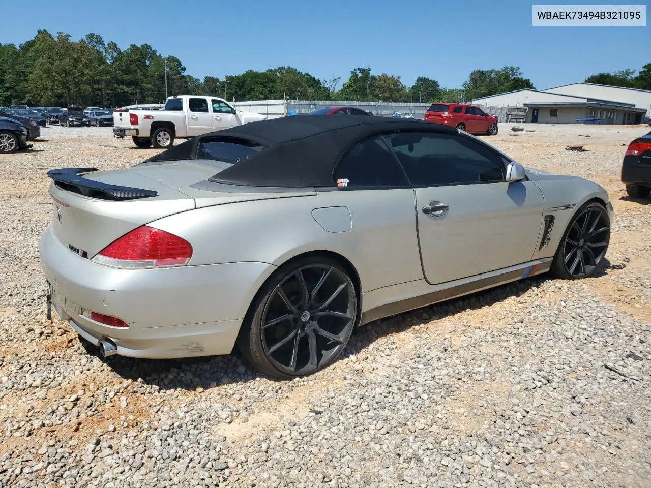 2004 BMW 645 Ci Automatic VIN: WBAEK73494B321095 Lot: 58350015