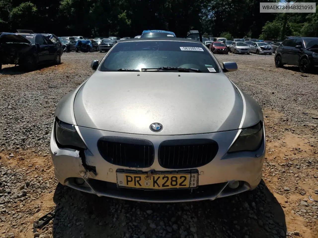 2004 BMW 645 Ci Automatic VIN: WBAEK73494B321095 Lot: 58350015