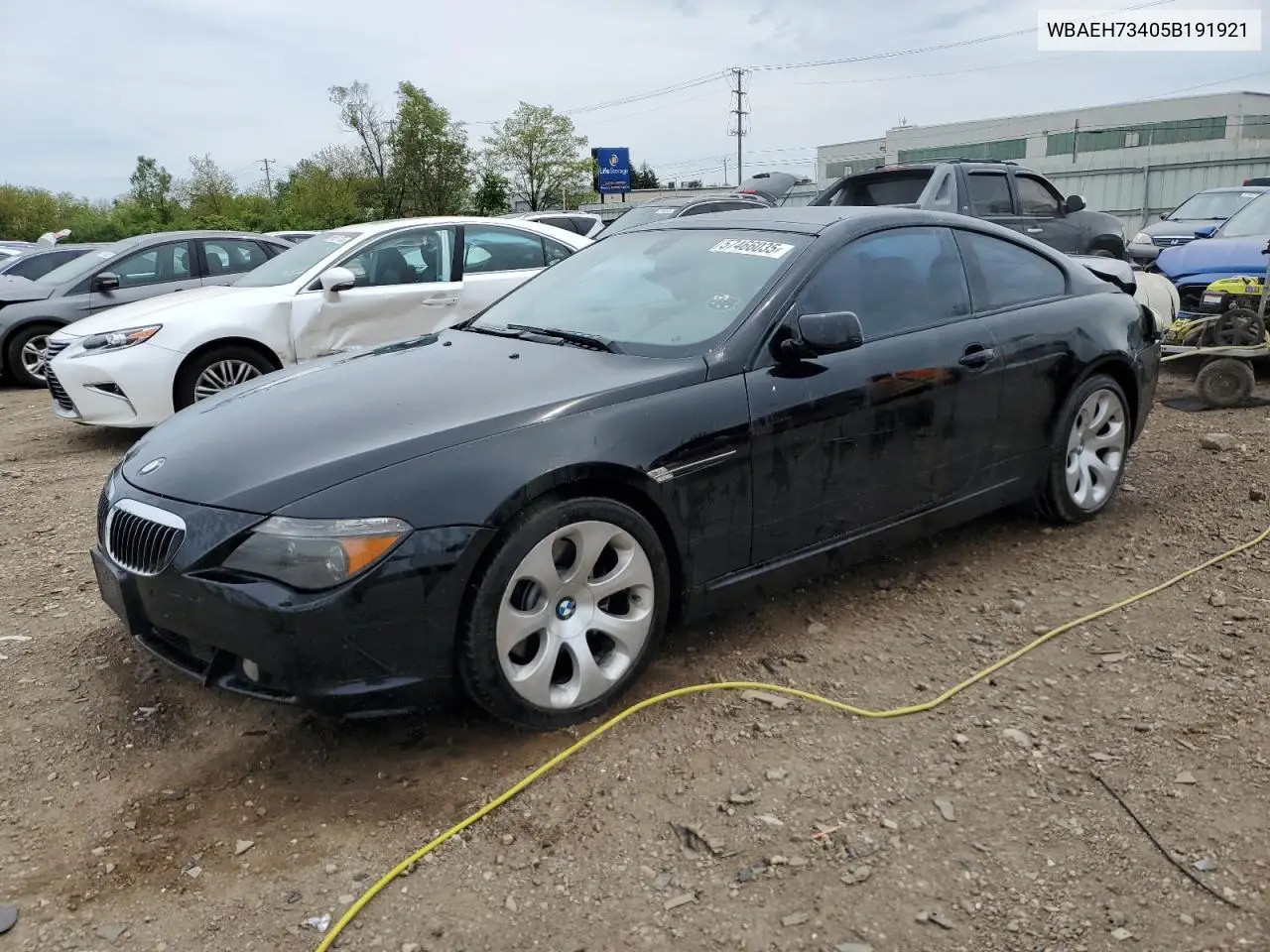 2005 BMW 645 Ci Automatic VIN: WBAEH73405B191921 Lot: 57466035