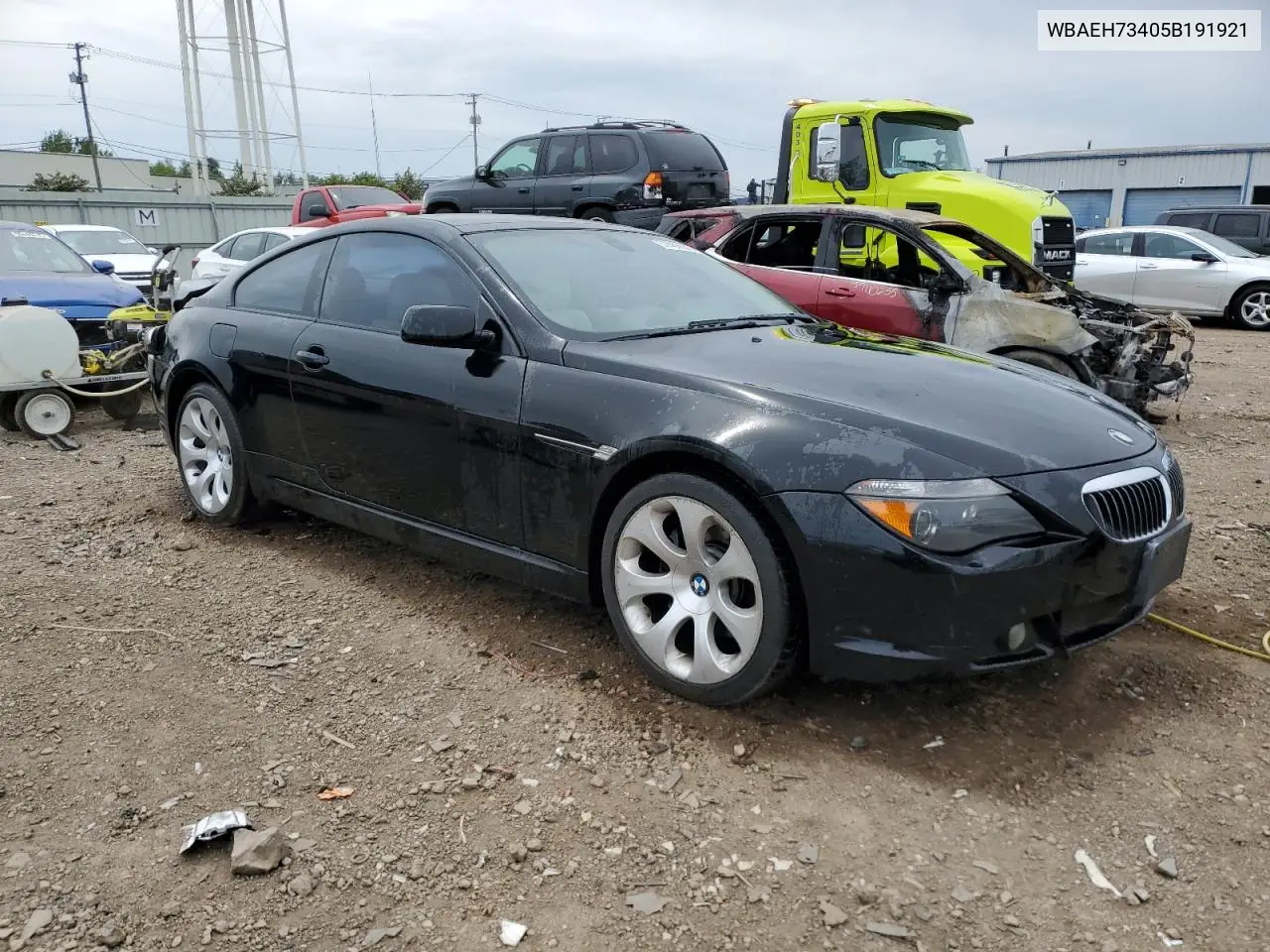 2005 BMW 645 Ci Automatic VIN: WBAEH73405B191921 Lot: 57466035