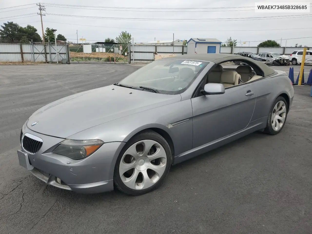 2005 BMW 645 Ci Automatic VIN: WBAEK73485B328685 Lot: 59631975