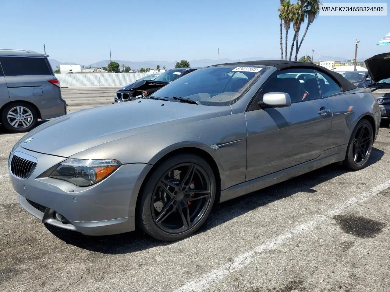 2005 BMW 645 Ci Automatic VIN: WBAEK73465B324506 Lot: 62027895