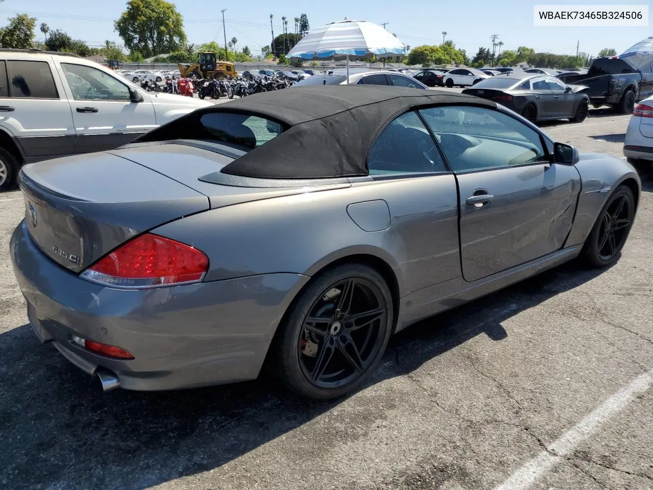 2005 BMW 645 Ci Automatic VIN: WBAEK73465B324506 Lot: 62027895