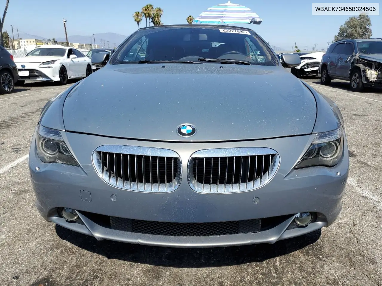 2005 BMW 645 Ci Automatic VIN: WBAEK73465B324506 Lot: 62027895
