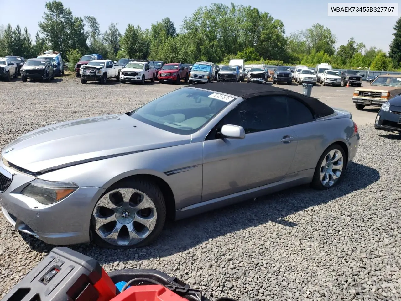 2005 BMW 645 Ci Automatic VIN: WBAEK73455B327767 Lot: 62426855